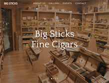 Tablet Screenshot of bigsticksfinecigars.com